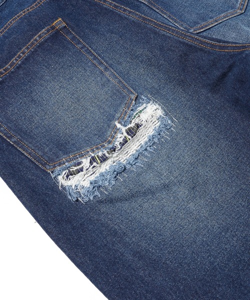 XLARGE(エクストララージ)の「DISTRESSED DENIM PANTS(デニムパンツ・メンズ・ブラック/インディゴブルー・34inch/36inch/32inch/30inch)」の16枚目の写真