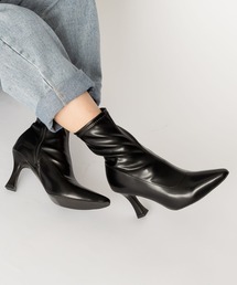 SVEC | ポインテッドトゥ ストレッチ アンクルヒールブーツ(ブーツ)
