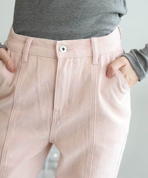 aimoha（アイモハ）の「バックレースアップせみフレアデニムパンツ（デニムパンツ・レディース・ブルー/ピンク/ブラック・MEDIUM/X-LARGE/SMALL/LARGE）」の15枚目の写真