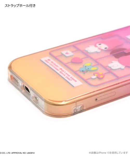 sanrio（サンリオ）の「sanrio/サンリオキャラクターズ　iPhone 15 Pro対応ソフトケース（スマホケース/カバー・レディース・ブルー/パープル/ピンク・ONE SIZE）」の4枚目の写真