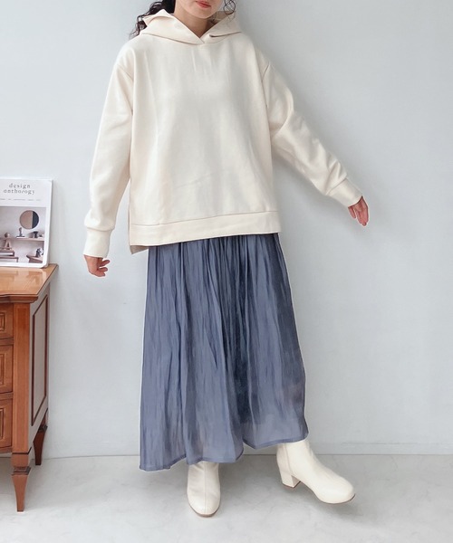 AS KNOW AS plus（アズノゥアズプラス）の「☆シャイニーギャザーロングスカート（スカート・レディース・ブルー/ミント/ブラック/アイボリー・FREE）」の14枚目の写真