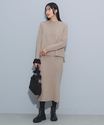 BEAMS HEART | ニットベスト × ワンピース （セットアイテム）(ワンピース)