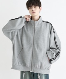 LILL（リル）の「ルーズシルエットバルーンスリーブフェイクサスペンダードレープトラックジャケット（ブルゾン）」