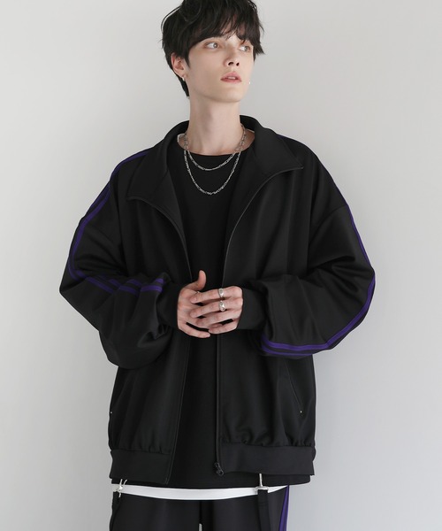 LILL トラックジャケット ジャージ ブルーグレー S バルーン 水色 LILL トラックジャケット ジャージ ブルーグレー S バルーン 水色 LILL