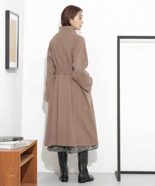 ナノユニバース ステンカカラーコート ロングコート ダークカラー L オフィス ナノユニバース ステンカカラーコート ロングコート ダークカラー L