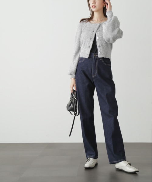 FREE'S MART（フリーズマート）の「◇ラメシャギーニットカーディガン（ニット/セーター・レディース・ピンク/ミント/グレー・FREE）」の14枚目の写真