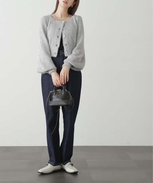 FREE'S MART（フリーズマート）の「◇ラメシャギーニットカーディガン（ニット/セーター・レディース・ピンク/ミント/グレー・FREE）」の16枚目の写真