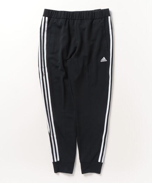 adidas(アディダス)の「【別注】アディダス adidas アルペン スリーストライプス レギュラーフィット ダブルニットパンツ 限定コラボ(その他パンツ・レディース・ブラック×ブラック/ブラック×ホワイト・S/XL/M/L)」の2枚目の写真