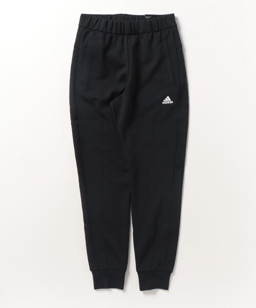 adidas(アディダス)の「【別注】アディダス adidas アルペン スリーストライプス レギュラーフィット ダブルニットパンツ 限定コラボ(その他パンツ・レディース・ブラック×ブラック/ブラック×ホワイト・S/XL/M/L)」の1枚目の写真