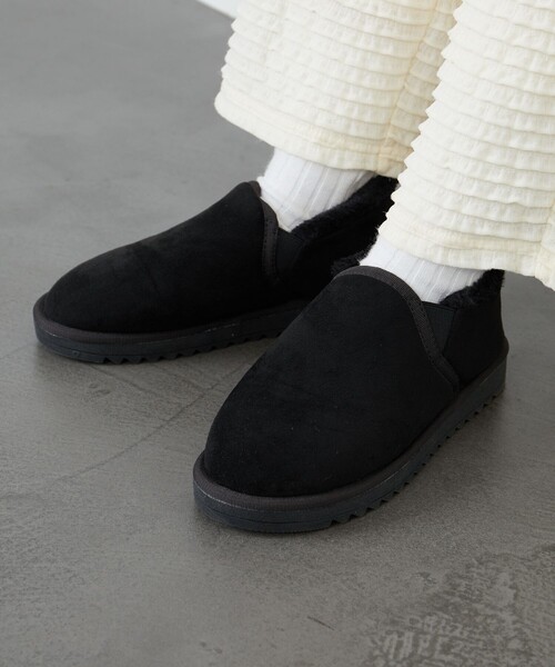 FREAK'S STORE（フリークスストア）の「限定展開　ムートン スリッポン（スリッポン・レディース・グレー/ブラック/ブラウン/キャメル・37/38/36）」の5枚目の写真