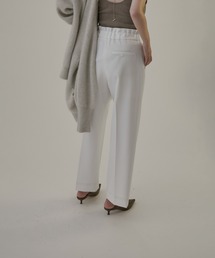 SALON adam et rope' | 【WEB限定カラー】エコツイルスタイルアップワイドパンツ【洗える】(その他パンツ)
