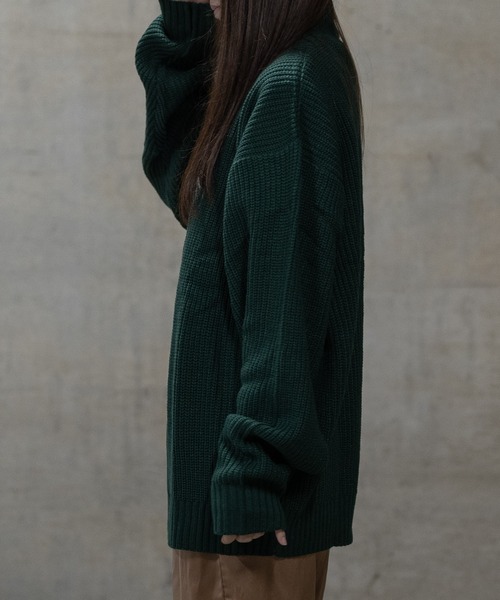 JOHN'S CLOSET(ジョンズクローゼット)の「【i】畦編み ハーフジッププルオーバーニット(ニット/セーター・メンズ・ブラウン/ブラック/ライトベージュ/オレンジ/グリーン・MEDIUM/X-LARGE/LARGE)」の21枚目の写真