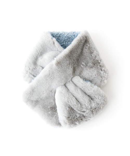 Casselini（キャセリーニ）の「Casselini(キャセリーニ)リバーシブルティペット（マフラー・レディース・アニマル/アイボリー/チャコール/ピンク/ブラック/グレー/ブラウン・FREE）」の3枚目の写真