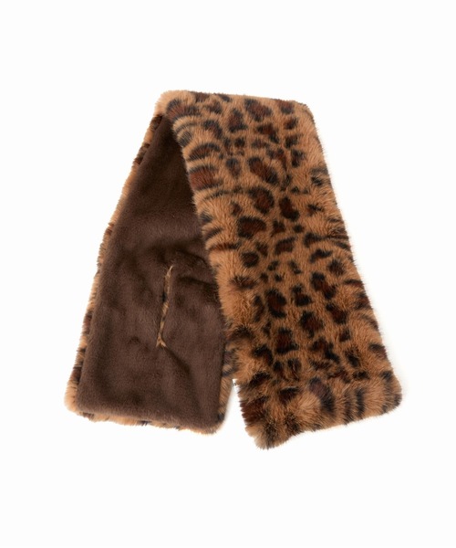 Casselini（キャセリーニ）の「Casselini(キャセリーニ)リバーシブルティペット（マフラー・レディース・アニマル/アイボリー/チャコール/ピンク/ブラック/グレー/ブラウン・FREE）」の18枚目の写真