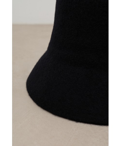 AZUL by moussy（アズールバイマウジー）の「ウールライクバケットハット（ハット・レディース・ブラック/グレー・FREE）」の6枚目の写真