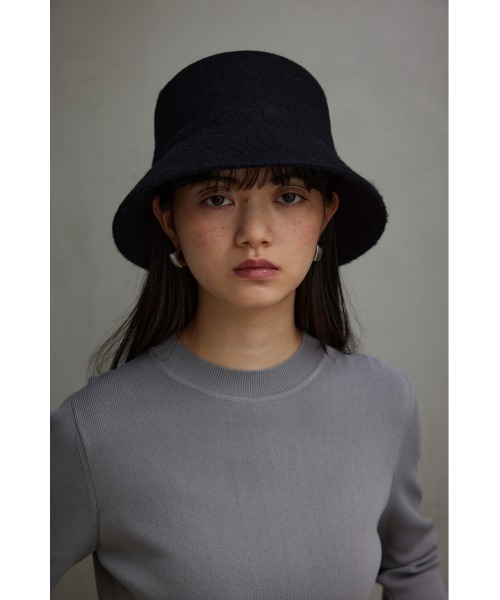 AZUL by moussy（アズールバイマウジー）の「ウールライクバケットハット（ハット・レディース・ブラック/グレー・FREE）」の8枚目の写真