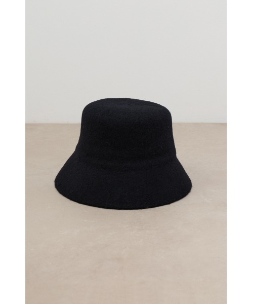 AZUL by moussy（アズールバイマウジー）の「ウールライクバケットハット（ハット・レディース・ブラック/グレー・FREE）」の3枚目の写真