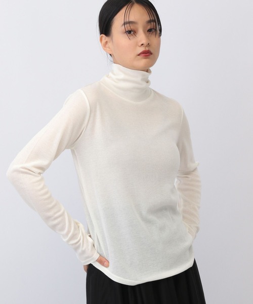 A part by（アパートバイ）の「ラメタートル_長袖（Tシャツ/カットソー・レディース・アイボリー/ブラック/グレー系その他/ライトブルー・FREE）」の2枚目の写真