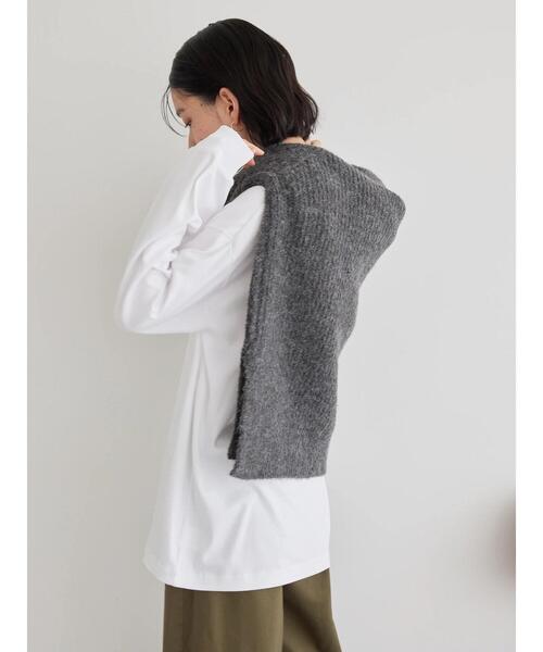 AMERICAN HOLIC（アメリカンホリック）の「ポケット付きスクエアカットチュニック（チュニック・レディース・オフホワイト・S/M/L）」の7枚目の写真