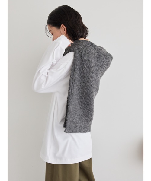 AMERICAN HOLIC（アメリカンホリック）の「ポケット付きスクエアカットチュニック（チュニック・レディース・オフホワイト・S/M/L）」の2枚目の写真