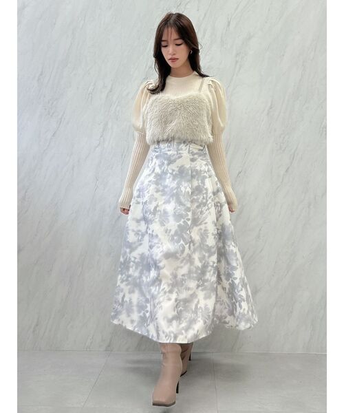 dazzlin（ダズリン）の「ラメシアーリブニットトップス（ニット/セーター・レディース・ブルー/アイボリー/チャコールグレー/ピンク・FREE）」の19枚目の写真