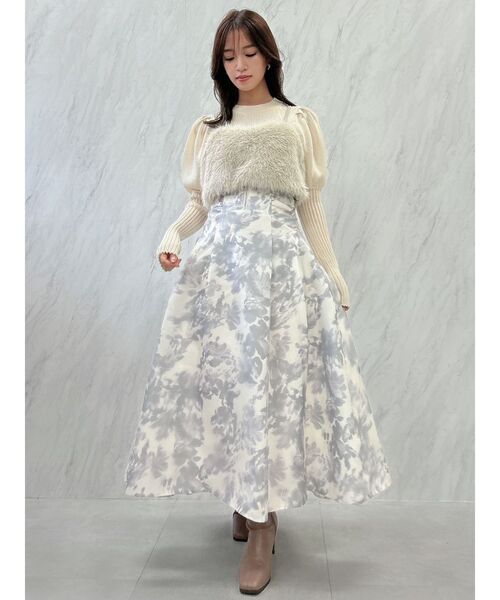 dazzlin（ダズリン）の「ラメシアーリブニットトップス（ニット/セーター・レディース・ブルー/アイボリー/チャコールグレー/ピンク・FREE）」の20枚目の写真