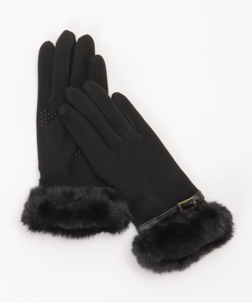 LBC(エルビーシー)の「フェイクファーベルトグローブ(手袋・レディース・ブラウン/ベージュ/ブラック・FREE)」の7枚目の写真