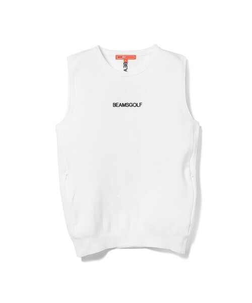 メーカー公式ショップ】 BEAMS ホワイトLサイズ ベスト コットン