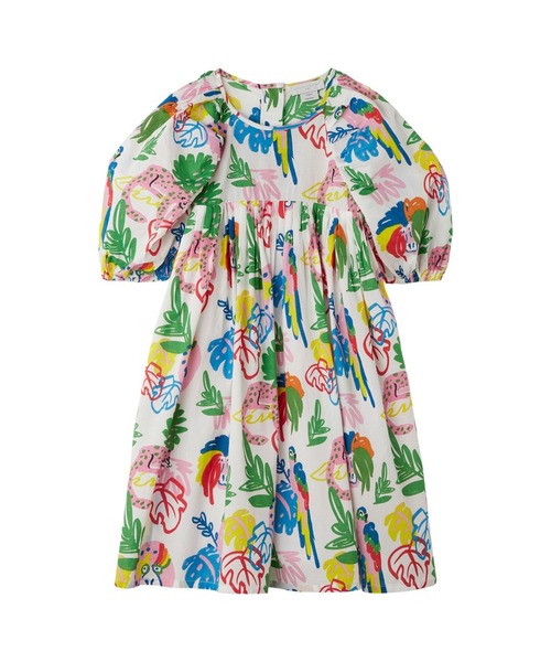 STELLA McCARTNEY(ステラマッカートニー)の「STELLA McCARTNEY (ステラマッカートニー) Kids & Junior 総柄半袖ワンピース(ワンピース・キッズ・アイボリー・16Y/14Y/2Y/4Y/5Y/6Y/8Y/10Y/12Y)」の8枚目の写真