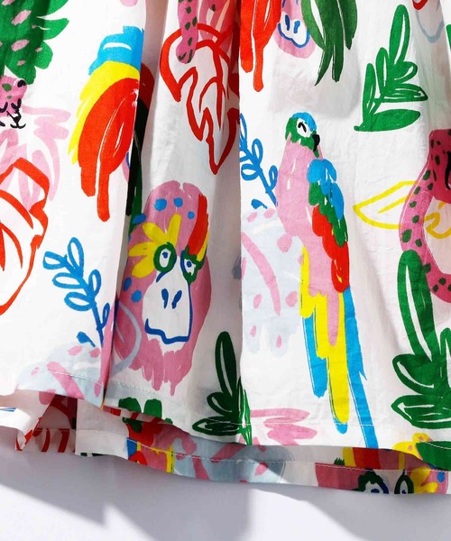 STELLA McCARTNEY(ステラマッカートニー)の「STELLA McCARTNEY (ステラマッカートニー) Kids & Junior 総柄半袖ワンピース(ワンピース・キッズ・アイボリー・16Y/14Y/2Y/4Y/5Y/6Y/8Y/10Y/12Y)」の6枚目の写真