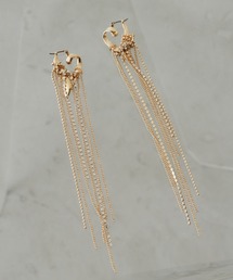 LA BELLE ETUDE | ハート×チェーンロングピアス(ピアス(両耳用))