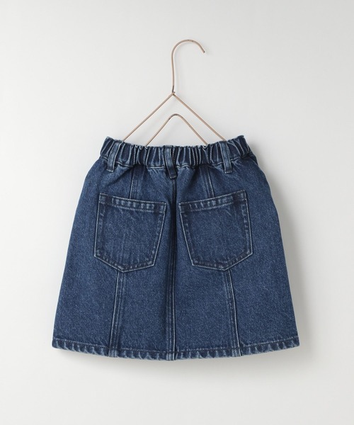 LOWRYS FARM(ローリーズファーム)の「デニムマエボタンスカート 993722(スカート・キッズ・ブルー/ブラック・150cm/120cm/110cm/130cm/140cm)」の3枚目の写真