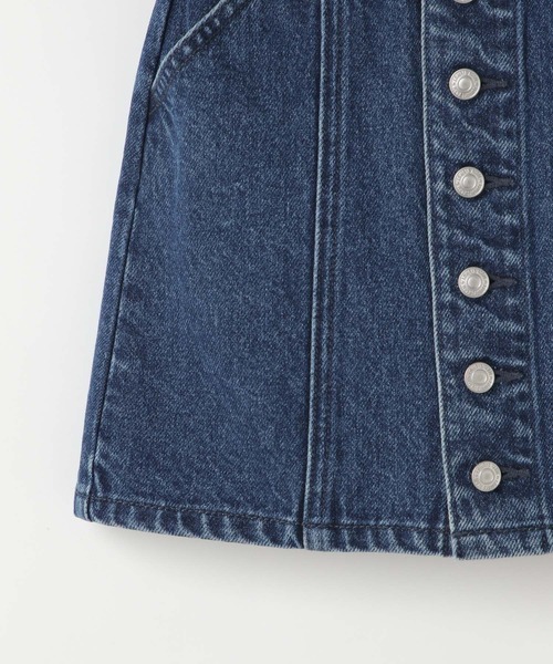 LOWRYS FARM(ローリーズファーム)の「デニムマエボタンスカート 993722(スカート・キッズ・ブルー/ブラック・150cm/120cm/110cm/130cm/140cm)」の6枚目の写真