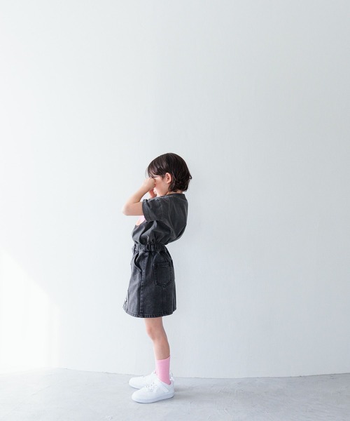 LOWRYS FARM(ローリーズファーム)の「デニムマエボタンスカート 993722(スカート・キッズ・ブルー/ブラック・150cm/120cm/110cm/130cm/140cm)」の18枚目の写真