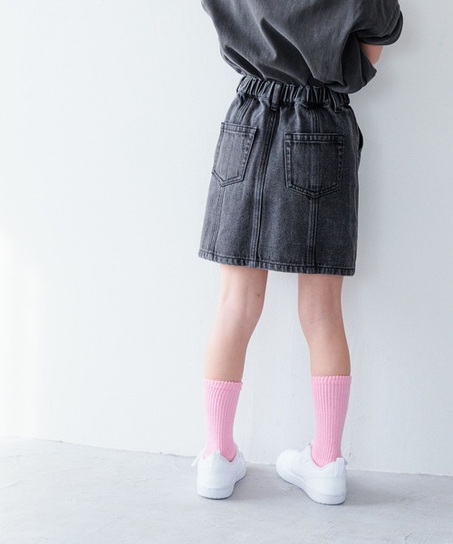 LOWRYS FARM(ローリーズファーム)の「デニムマエボタンスカート 993722(スカート・キッズ・ブルー/ブラック・150cm/120cm/110cm/130cm/140cm)」の22枚目の写真