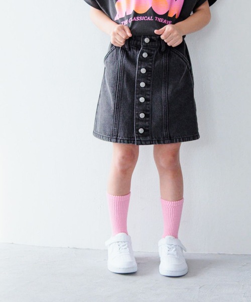 LOWRYS FARM(ローリーズファーム)の「デニムマエボタンスカート 993722(スカート・キッズ・ブルー/ブラック・150cm/120cm/110cm/130cm/140cm)」の20枚目の写真