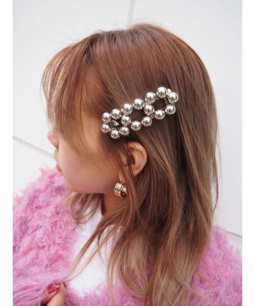 EVRIS（エヴリス）の「ボールビーズヘアピン（ヘアピン・レディース・クリア・FREE）」の6枚目の写真