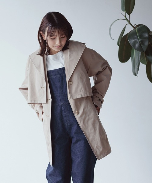 セール】撥水3WAYトレンチコート/AND YUA ANY/994927（トレンチコート