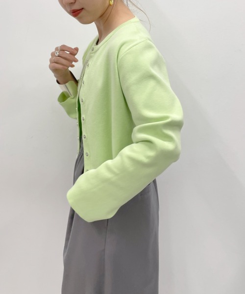Omekashi（オメカシ）の「強撚カーディガン＆タンクセット