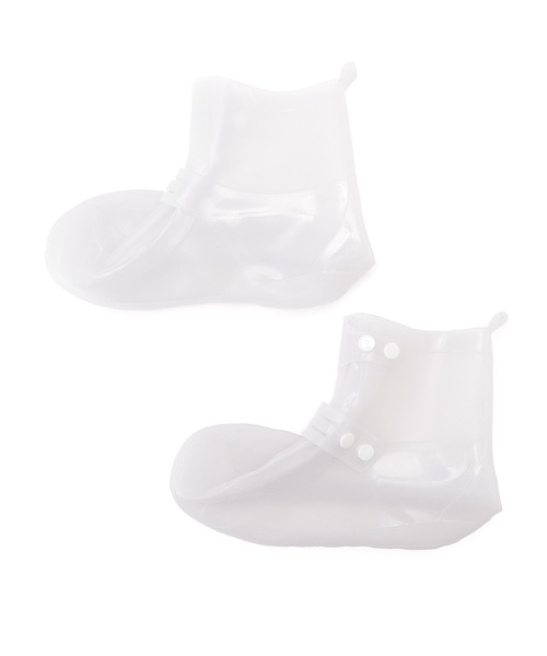 Lace Ladies（レースレディース）の「ダブル スナップ ハイカット レイン シューズ カバー（シューズ小物/雑貨・レディース・ブラック/ホワイト・23/24/ 25）」の2枚目の写真
