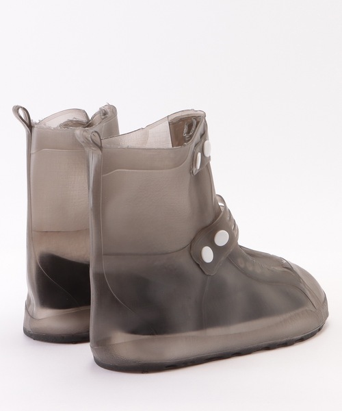 Lace Ladies（レースレディース）の「ダブル スナップ ハイカット レイン シューズ カバー（シューズ小物/雑貨・レディース・ブラック/ホワイト・23/24/ 25）」の3枚目の写真