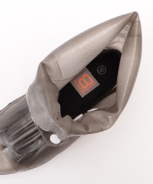 Lace Ladies（レースレディース）の「ダブル スナップ ハイカット レイン シューズ カバー（シューズ小物/雑貨・レディース・ブラック/ホワイト・23/24/ 25）」の8枚目の写真