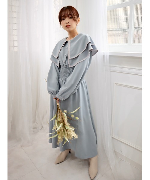 セール】ケープカラーワンピース（ワンピース）｜CECIL McBEE（セシル  