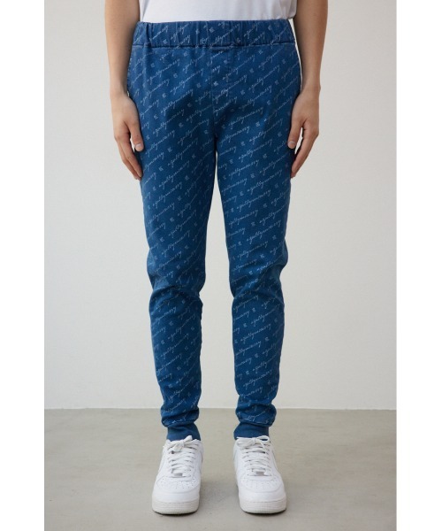 AZUL by moussy(アズールバイマウジー)の「AZUL総ロゴスリムジョガー(スウェットパンツ・メンズ・ブルー系その他・MEDIUM/LARGE)」の5枚目の写真