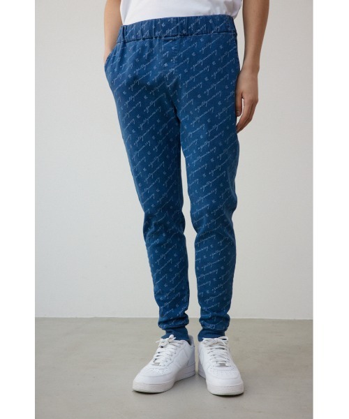 AZUL by moussy(アズールバイマウジー)の「AZUL総ロゴスリムジョガー(スウェットパンツ・メンズ・ブルー系その他・MEDIUM/LARGE)」の2枚目の写真