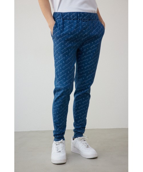 AZUL by moussy(アズールバイマウジー)の「AZUL総ロゴスリムジョガー(スウェットパンツ・メンズ・ブルー系その他・MEDIUM/LARGE)」の3枚目の写真