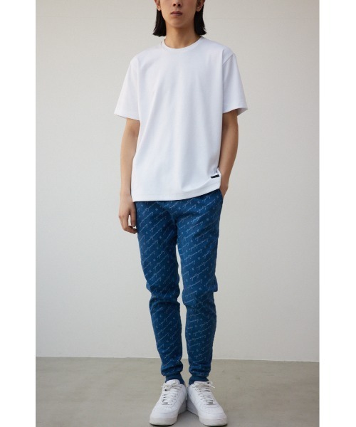 AZUL by moussy(アズールバイマウジー)の「AZUL総ロゴスリムジョガー(スウェットパンツ・メンズ・ブルー系その他・MEDIUM/LARGE)」の4枚目の写真