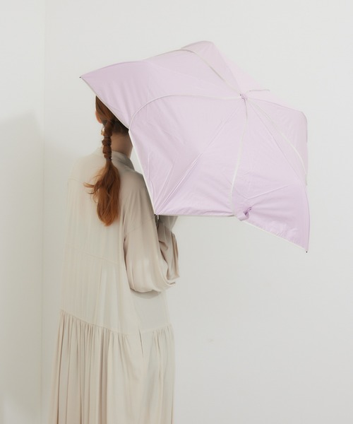 セール】becouse バイカラーパイピングミニ はなびら晴雨兼用傘