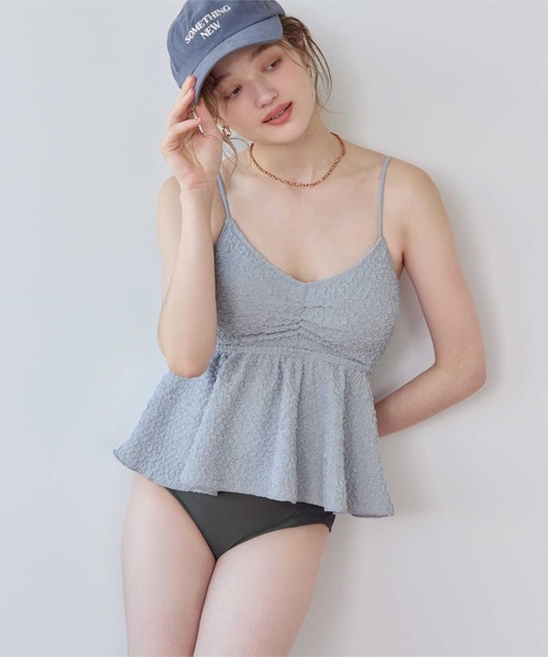 立体ジャガードペプラムフレアビキニ/水着（水着）｜SEA DRESS