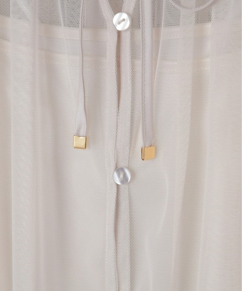 Olu.（オルドット）の「2wayパフチュールトップス（シャツ/ブラウス・レディース・ピンク/ダークグレー/アイボリー・FREE）」の9枚目の写真